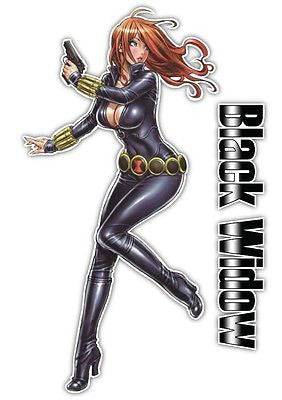 Marvel Black Widow Anime Car Decal Sticker 001 | Anime Stickery Online