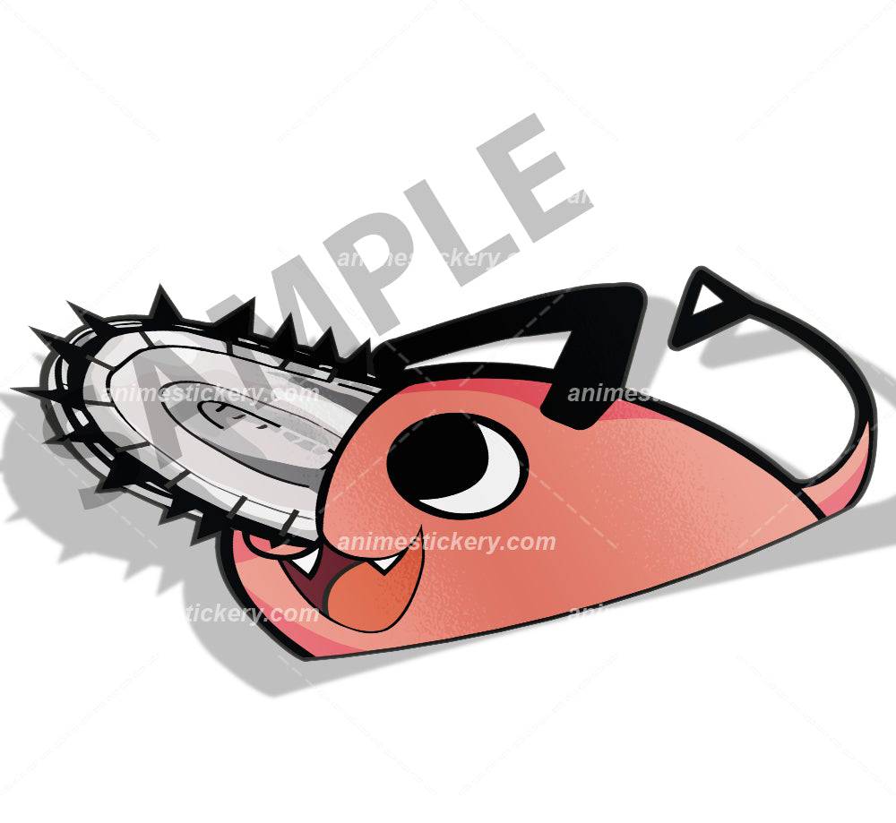 Pochita | Chainsaw Man | Peeker Anime Stickers for Cars NEW | Anime Stickery Online
