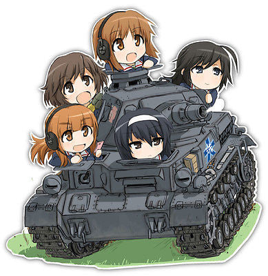 Girls und Panzer Anime JDM Car Window Decal Sticker 001 | Anime Stickery Online