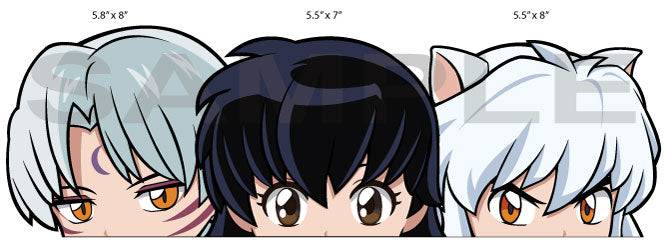 Kagome Higurashi | InuYasha | Peeker Anime Stickers for Cars NEW | Anime Stickery Online
