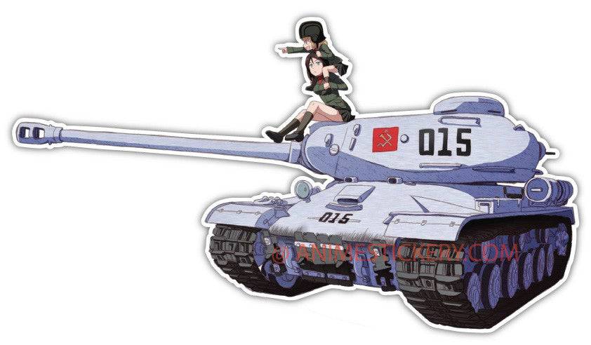 Girl Und Panzer Anime JDM Anime Car Window Decal Sticker 015 | Anime Stickery Online