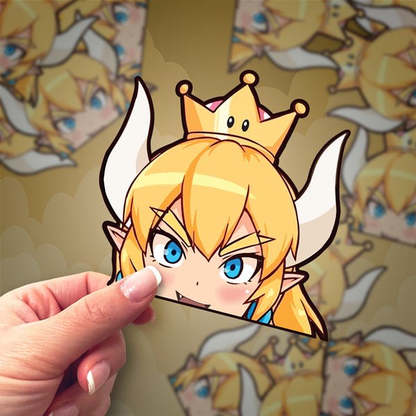 Bowsette | Peeker Anime Vinyl Stickers NEW - Anime Stickery Online