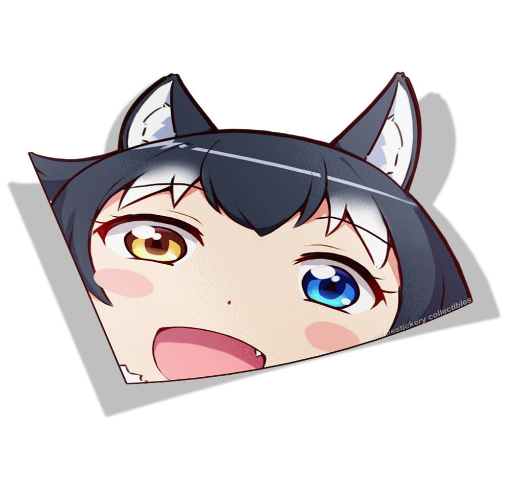 Gray Wolf | Kemono Friends | Peeker - Peek - Anime Vinyl Stickers | Anime Stickery Online