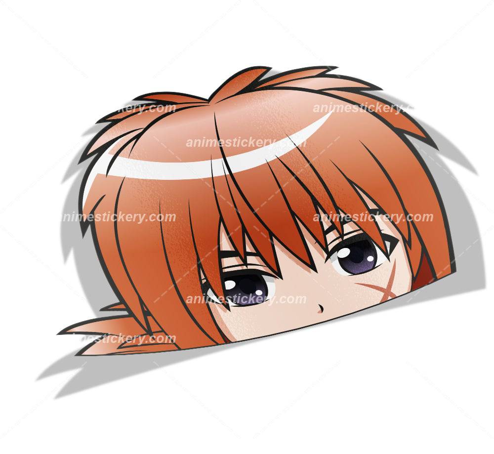 Himura Kenshin | Rurouni Kenshin Samurai x | Peeker Anime Stickers for Cars NEW | Anime Stickery Online