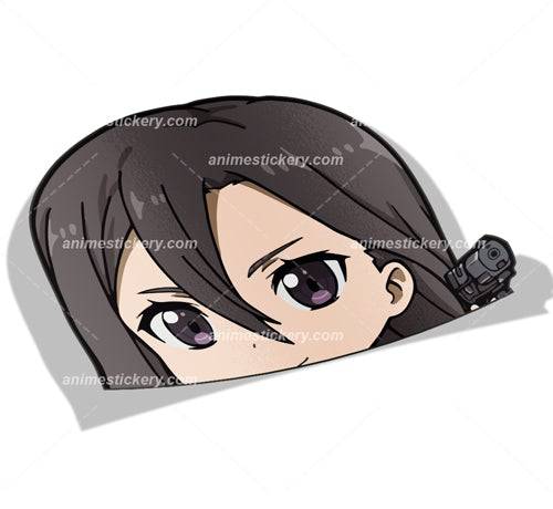Kirito GGO | Sword Art Online | Peeker Anime Stickers for Cars NEW | Anime Stickery Online