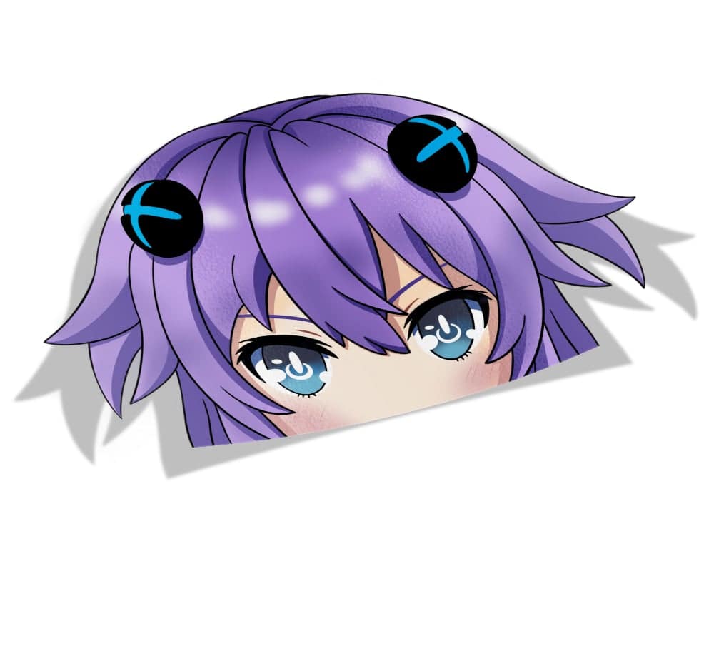 Neptune | Hyperdimension Neptunia | Purple Heart | Peeker Anime Vinyl Stickers | Anime Stickery Online